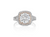 Load image into Gallery viewer, Fink&#39;s Exclusive Round Diamond Double Halo Engagement Ring