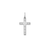 Sabel Collection White Gold Laser Designed Cross Pendant