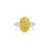 Fink&#39;s Exclusive Fancy Light Yellow Oval and Pear Diamond Engagement Ring