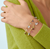 Marco Bicego Paradise Yellow Gold Multicolor Gemstones 2 Strand Bracelet