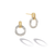 Marco Bicego Jaipur Mixed Metals Diamond Open Circle Earrings
