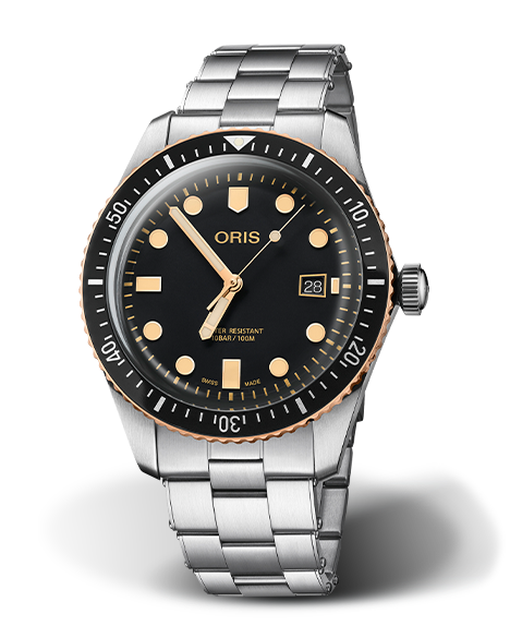 Oris Divers Sixty-Five Watch with Black Dial