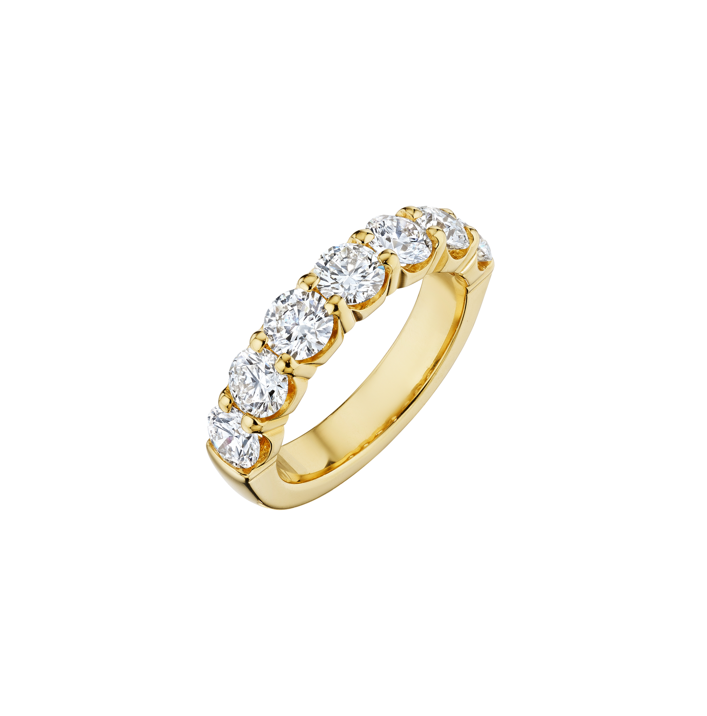 Fink's Exclusive Round Diamond Band in Yellow Gold