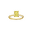 Fink&#39;s Exclusive Yellow Gold Solitaire Cushion Fancy Yellow Diamond Engagement Ring