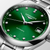Stainless Steel Longines Master 34mm Watch with Green Dial