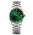 Longines Master 34mm Watch with Green Dial and Diamond Indexes