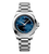 Longines Conquest 34mm Watch with Diamonds on Sunray Blue Dial