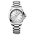 Longines Conquest 34mm Watch with Stainless Steel Bracelet and sunray silver dial