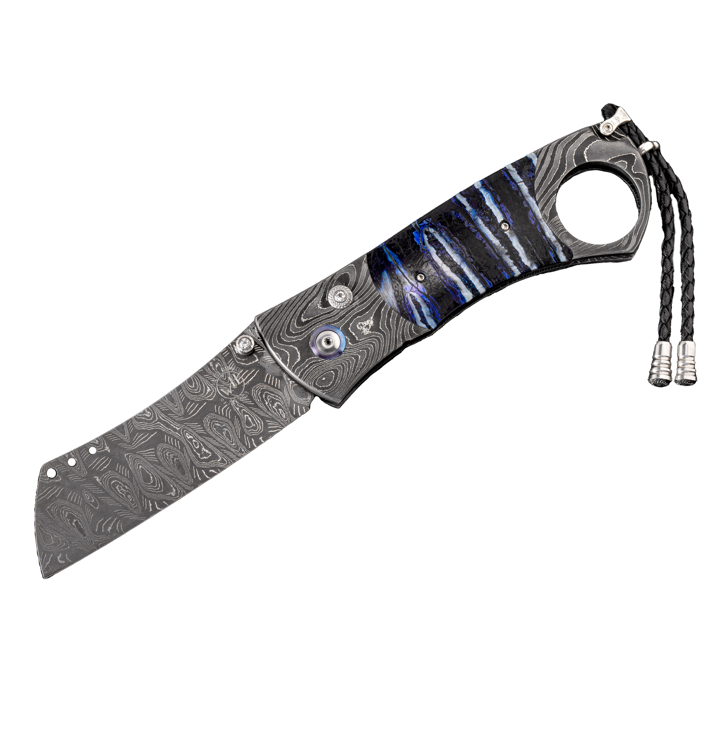 William Henry Twister Cigar Cutter with  Damascus Blade