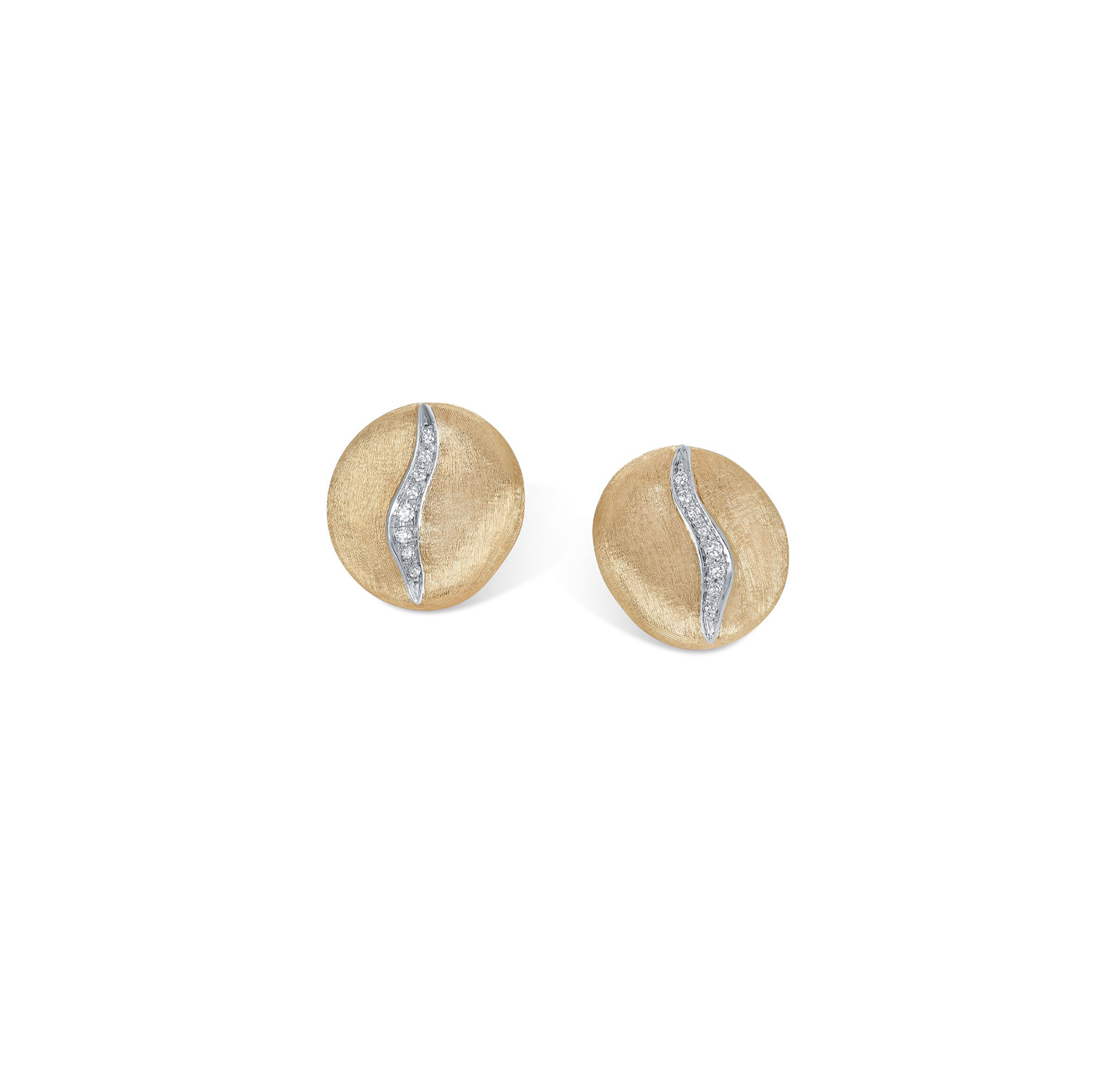 Marco Bicego Jaipur Mixed Metals Diamond Stud Earrings