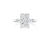 Fink&#39;s Exclusive Platinum Radiant Cut Diamond Engagement Ring with Baguette Accent Diamonds