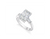 Fink&#39;s Exclusive Platinum Radiant Cut Diamond Engagement Ring with Baguette Accent Diamonds