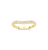 Sabel Collection Yellow Gold Diamond Curved Band
