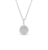 Sabel Collection White Gold Reversible Emerald and Diamond Pendant