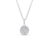 White Gold Reversible Ruby and Diamond Pendant Necklace