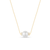 Sabel Collection Yellow Gold Freshwater Pearl and Diamond Necklace