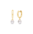 14K Yellow Gold Freshwater Pearl Drop Earrings