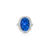 Sabel Collection Blue Tanzanite Ring with Diamonds in White Gold