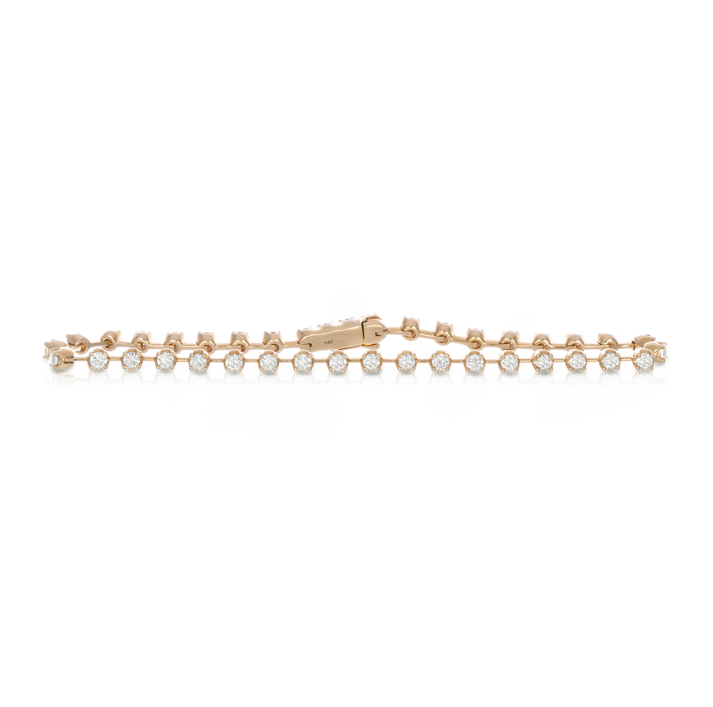 Sabel Collection Yellow Gold Petite Bar Tennis Bracelet