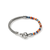 John Hardy Heishi Silver Lapis Lazuli, Turquoise, and Orange Enamel Bracelet