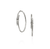 John Hardy Spear Sterling Silver Diamond Hoop Earrings, 45mm