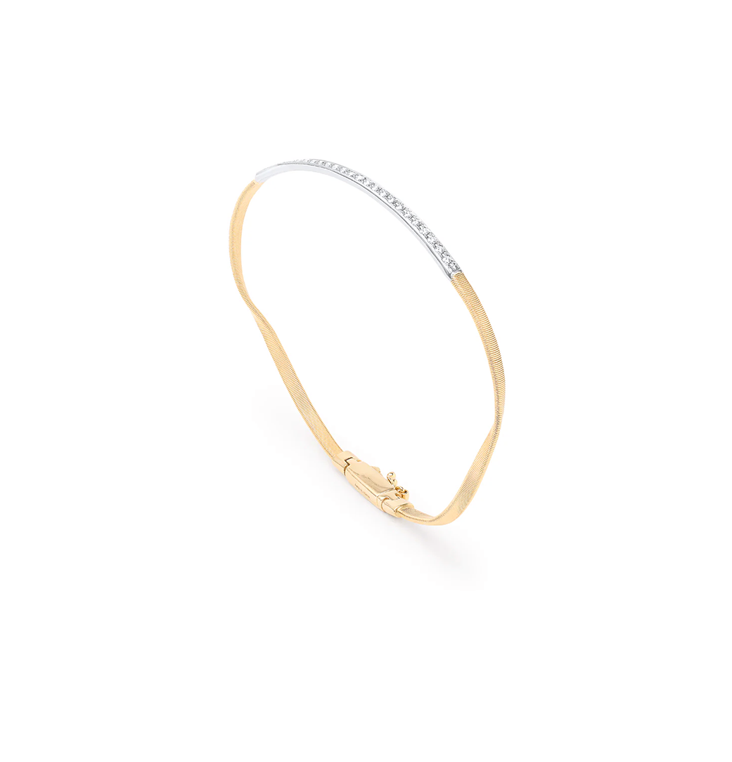 Marco Bicego Marrakech Bangle with Diamond Bar