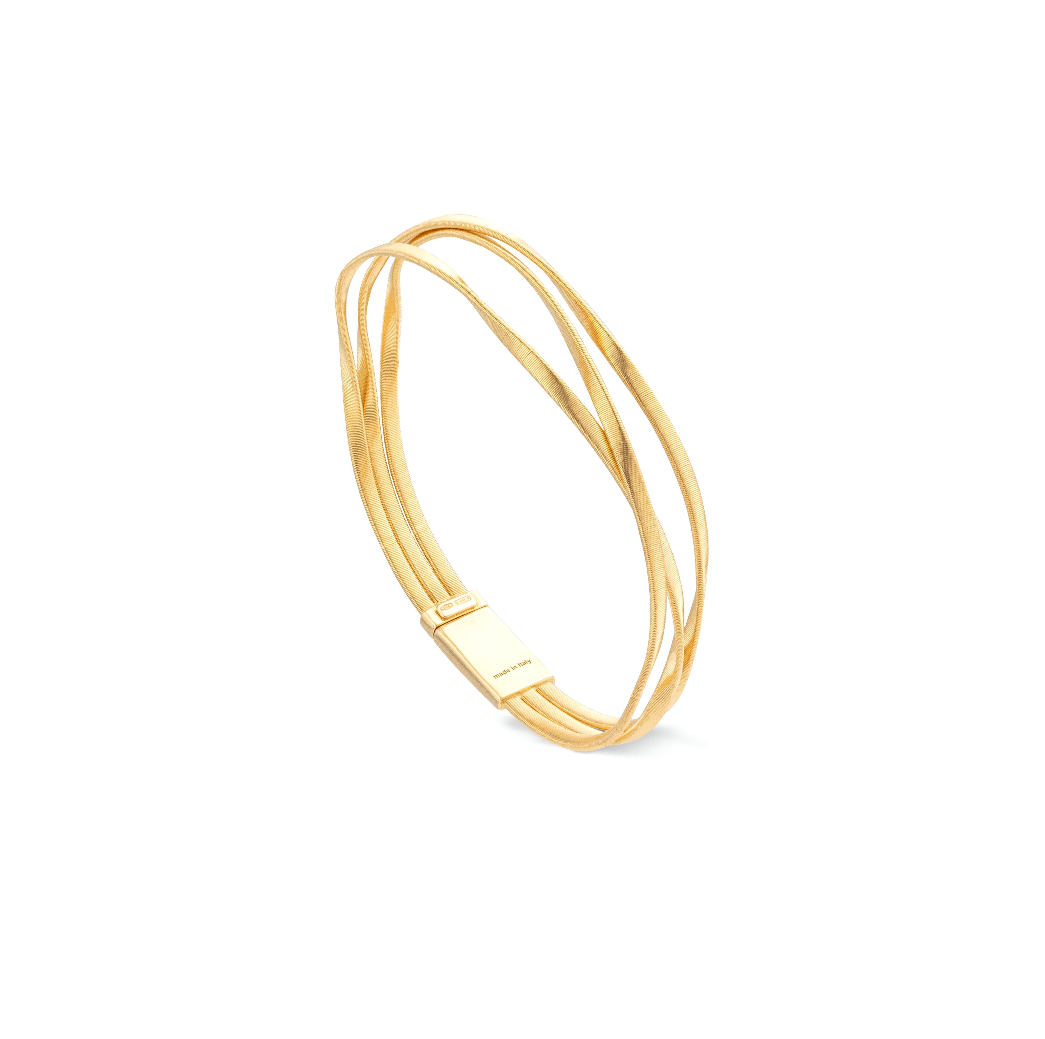 Marco Bicego Gold Hand Twisted 3 Strand Coil Bangle | Fink's