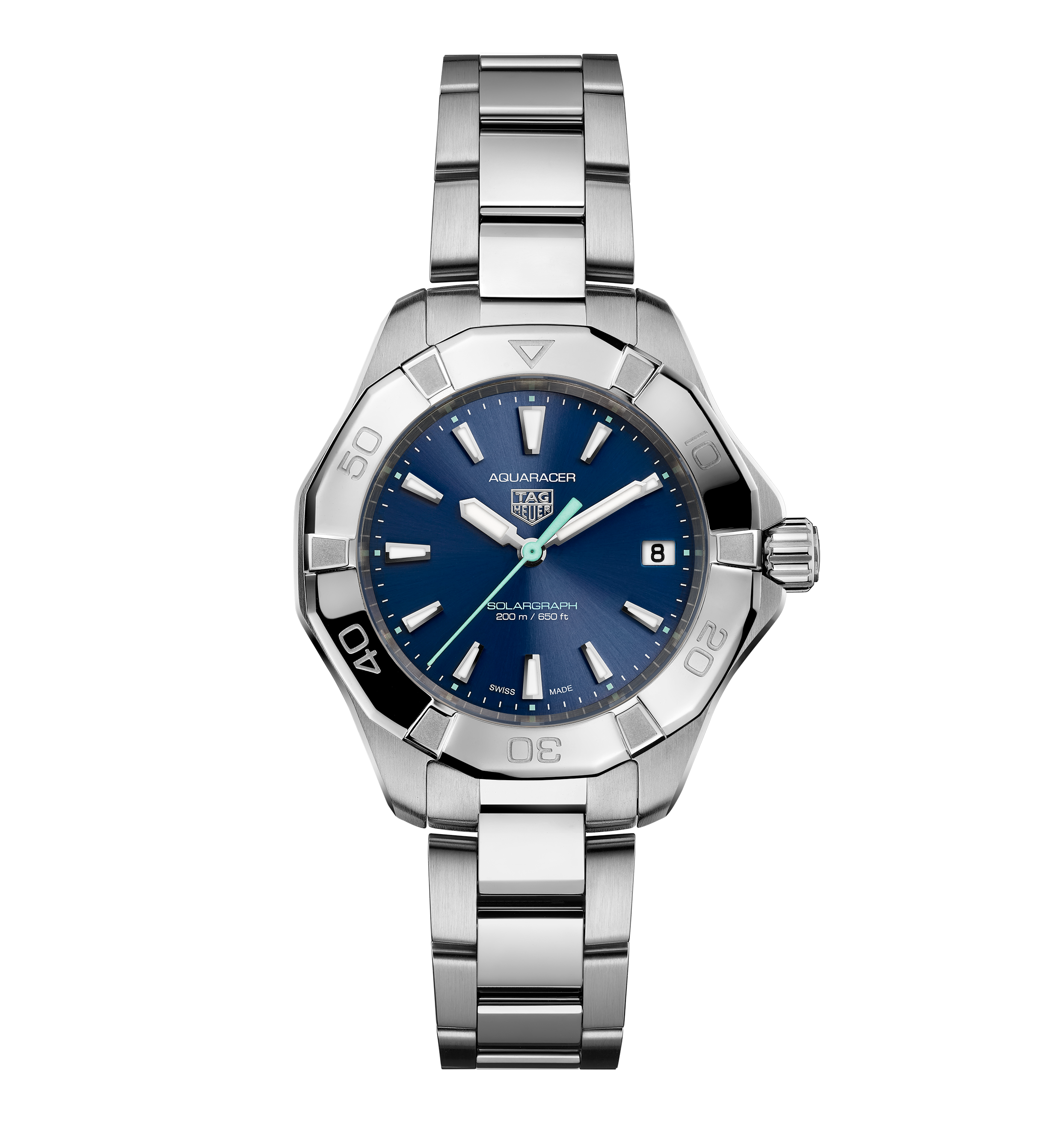 行*う様 TAG HEUER クォーツ腕時計200メートル防水 TAG Heuer Aquaracer Professional 200 Solargraph Watch | Fink's