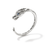 John Hardy Naga Sterling Silver Dragon Cuff with Blue Sapphire and Diamonds