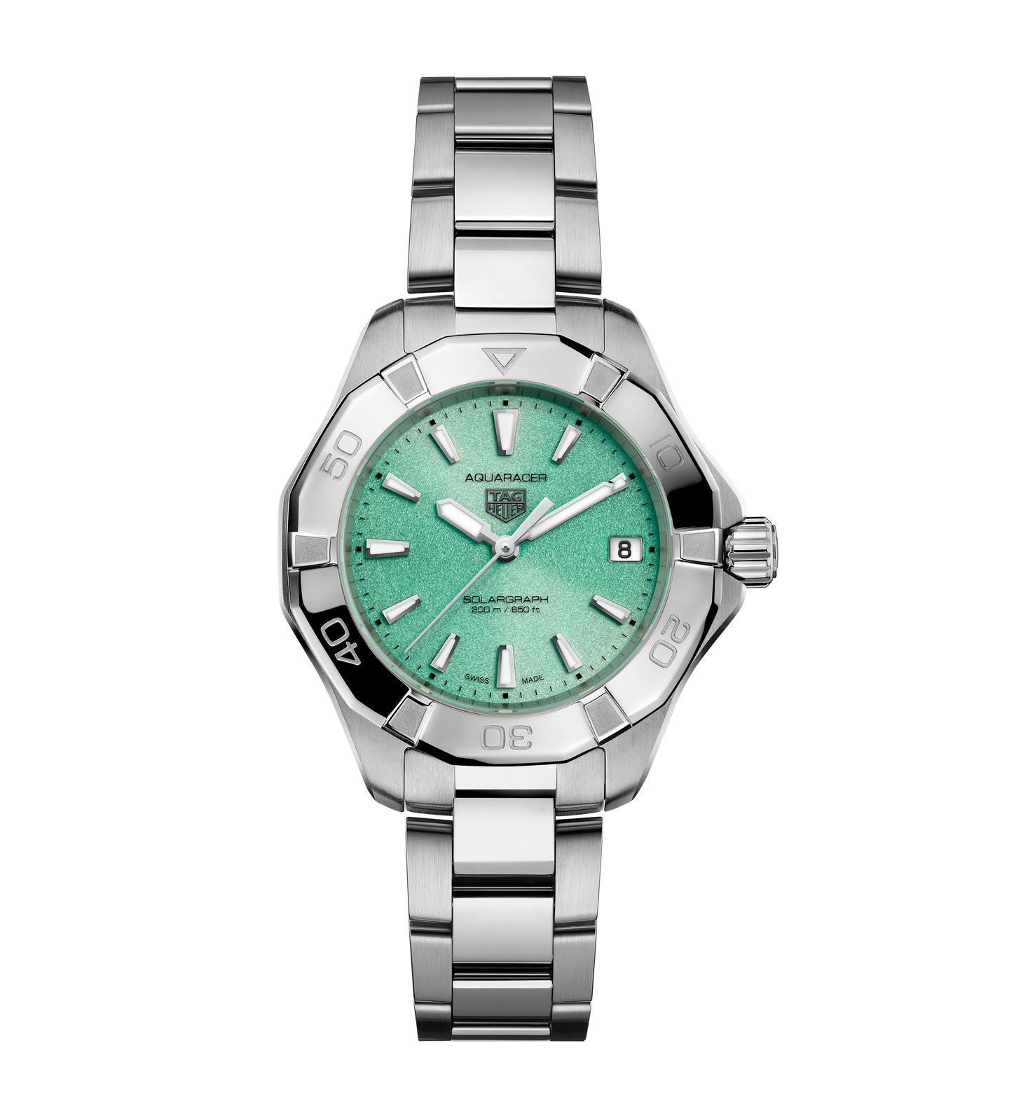 TAG Heuer Aquaracer Professional 200 Solargraph Watch with Green Dial