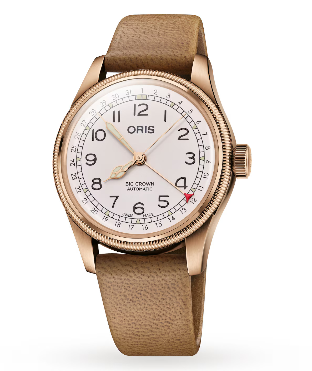 Oris Father Time Limited Edition Watch with White Dial, 40mm