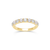 Sabel Collection Yellow Gold Alternating Pearl and Diamond Ring