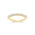 Sabel Collection Yellow Gold Alternating Pearl and Diamond Ring