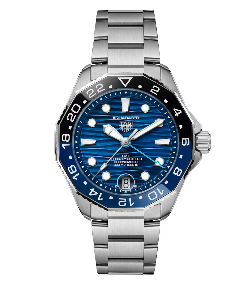 TAG Heuer Aquaracer Professional 300 GMT Watch with Blue Dial