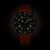Glow-in-the-dark Breitling Endurance Pro 44 Watch with Orange Rubber Strap