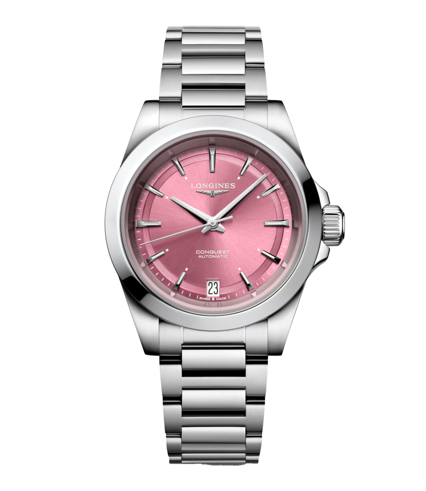 Conquest 34mm Watch with Pink Dial | Longines | Fink's