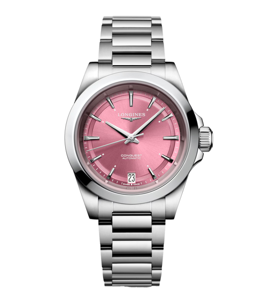 Conquest 34mm Watch with Pink Dial | Longines | Fink's