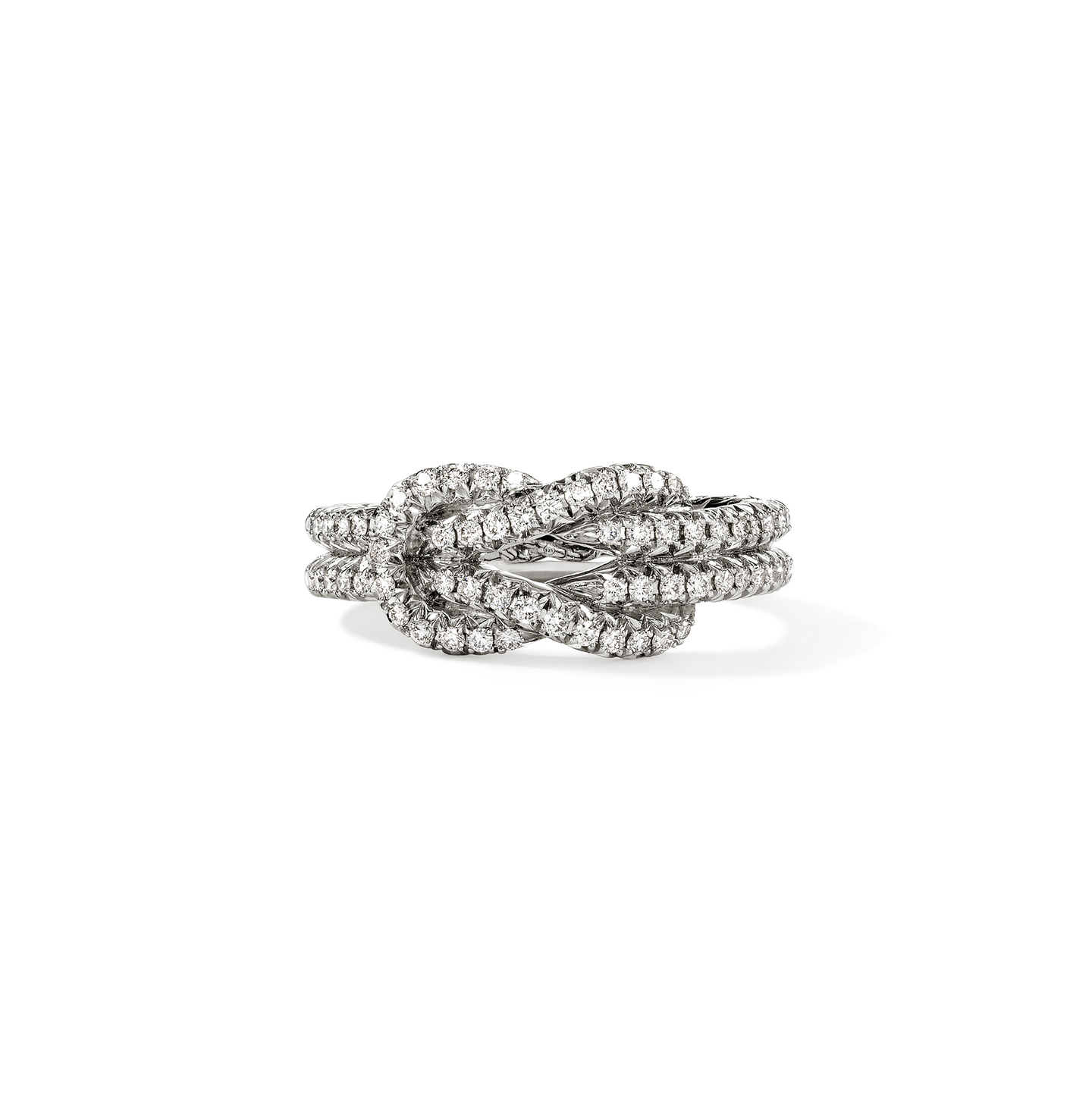 John Hardy Love Knot Sterling Silver Diamond Ring