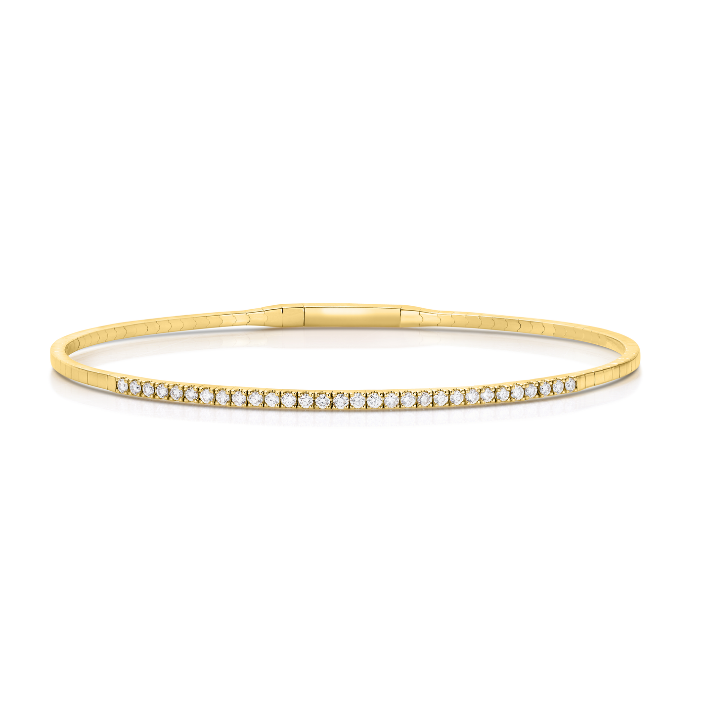 Sabel Collection Yellow Gold Diamond Bangle