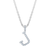 Sabel Collection White Gold Diamond J Initial Pendant