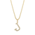 Sabel Collection Yellow Gold Diamond J Initial Pendant