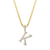 Sabel Collection Yellow Gold Diamond K Initial Pendant