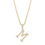 Sabel Collection Yellow Gold Diamond M Initial Pendant
