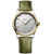Longines Master 34mm Watch with Green Leather Strap