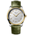 Longines Master 40mm Watch with Green Leather Strap