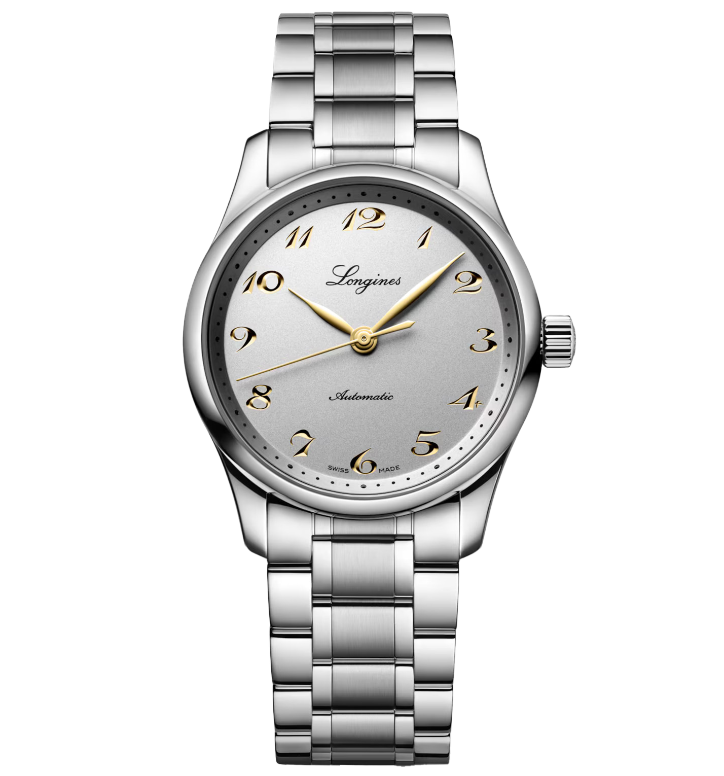 Longines Master 34mm Watch with Stainless Steel Bracelet