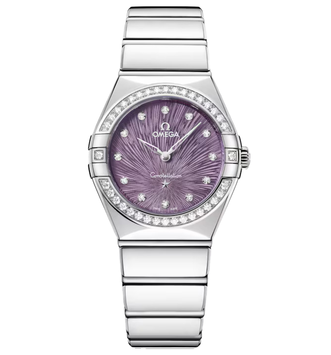 OMEGA Constellation, 28mm with Supernova Purple Dial