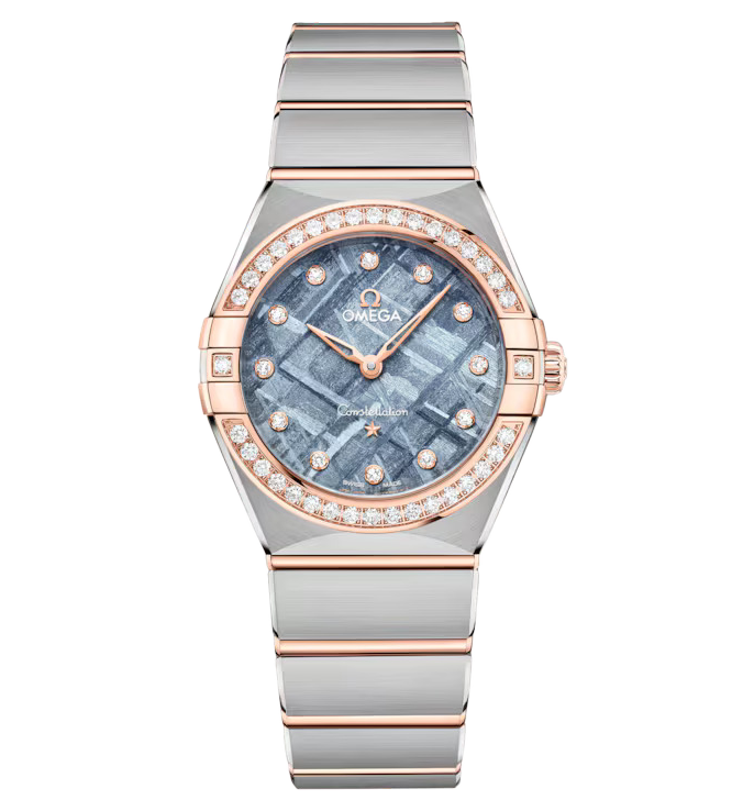 OMEGA Constellation, 28mm with Blue Meteorite Dial
