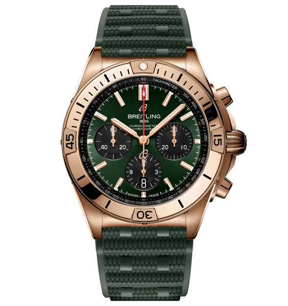 Breitling Chronomat 42 Watch Dark Green Dial | Fink's