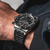 Breitling Super Chronomat B01 44 Watch with Black Rubber Strap on Model